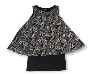 Papillon Natural Black Fitted & Flare Dress - BNWT - Size Small